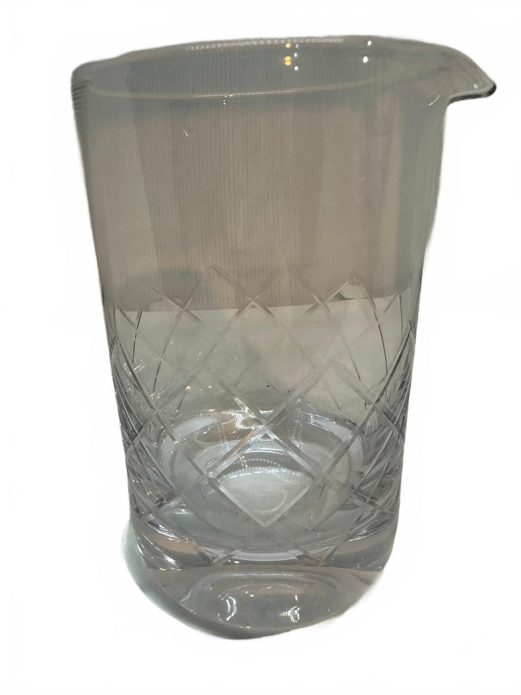 Vintage Cut Crystal Cocktail Mixing Pitcher 5.75"
