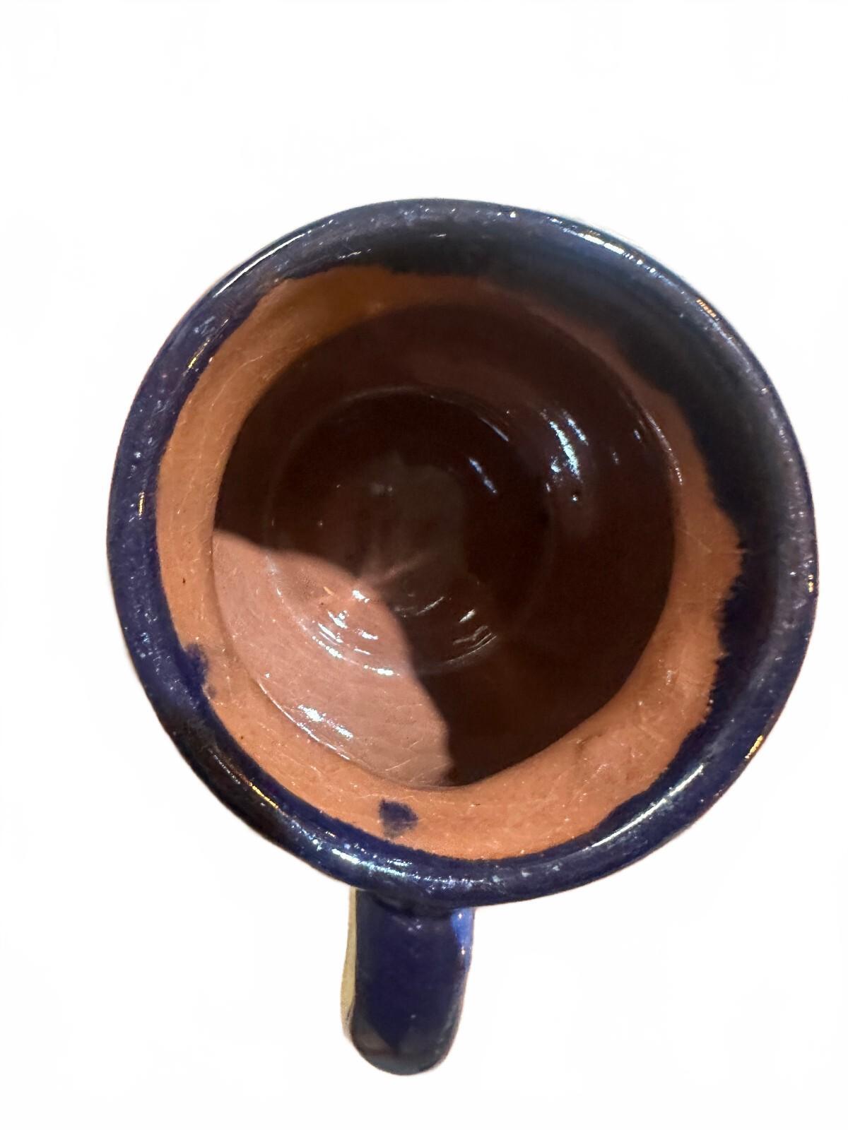 Mexican Hand Painted Pottery Mugs Set of 3