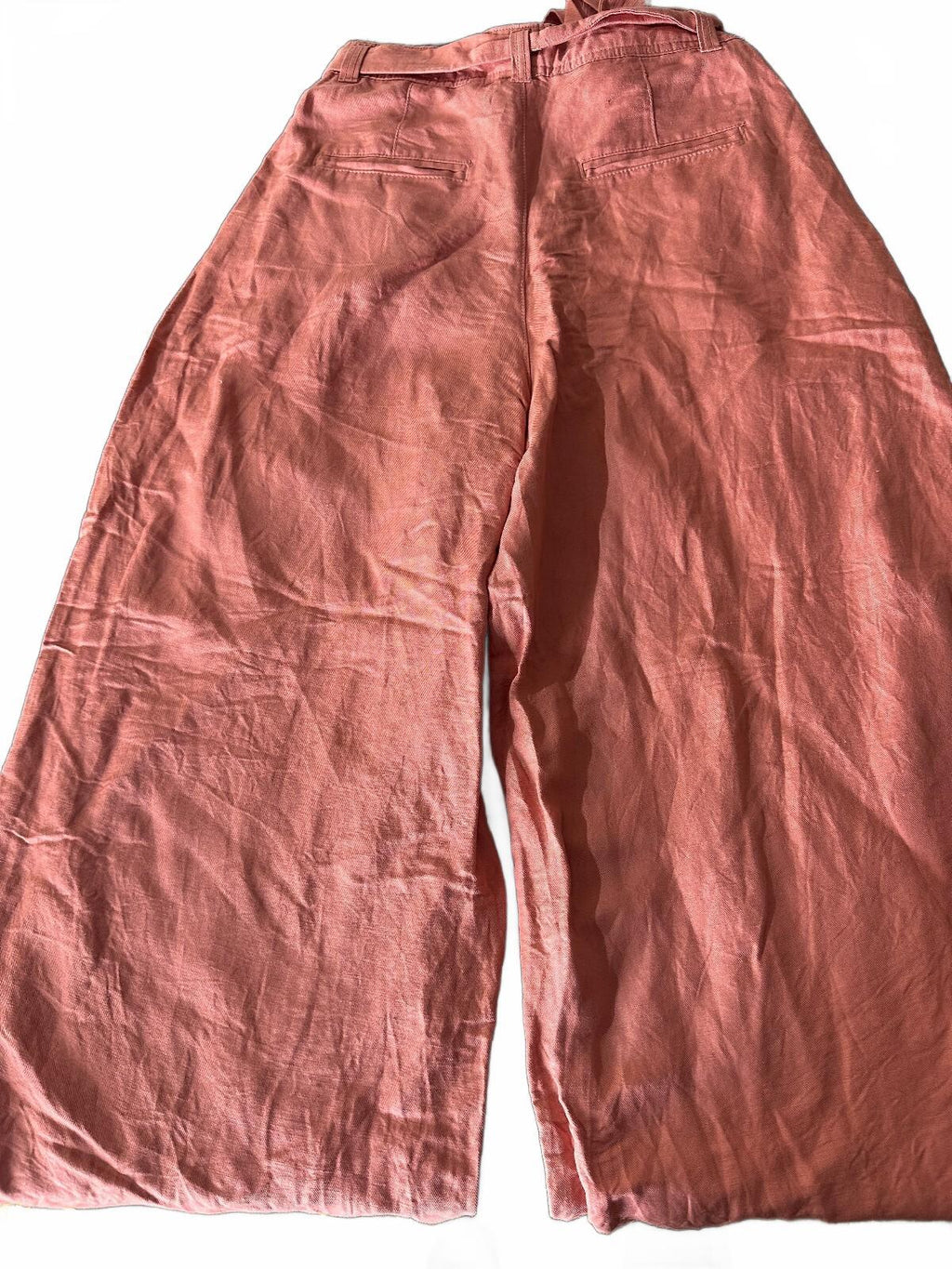 GAP High Rise Wide Leg Linen Blend Pants Size 4