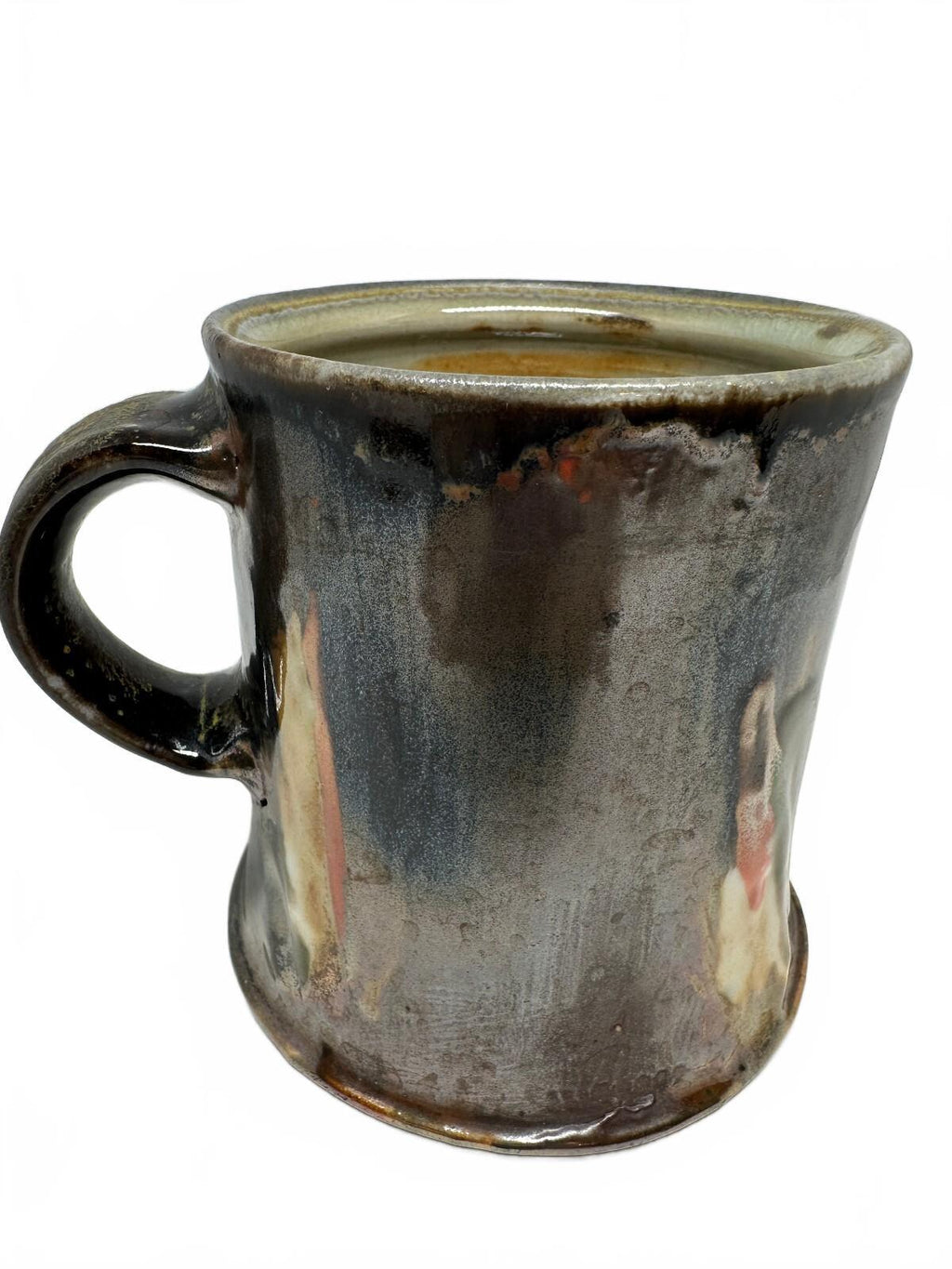 Vintage Studio Pottery Abstract Glaze Stoneware Mug
