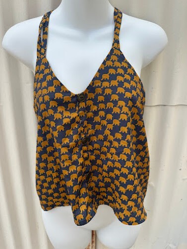 Audrey 3+1 Elephant Print Racerback Cami