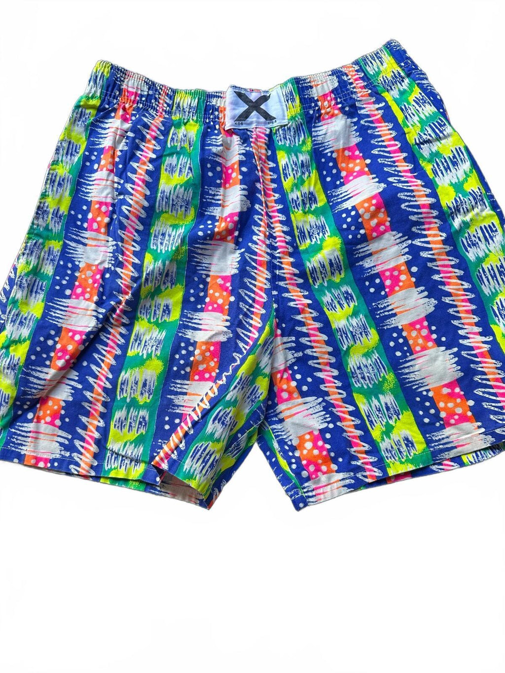 KOS USA Tribal Print Swim Trunks Large
