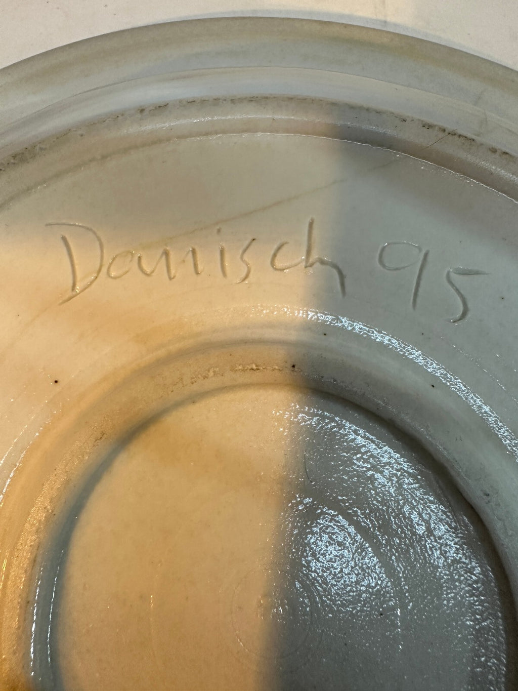 Hand Thrown Studio Pottery Green Glazed Serving Plate