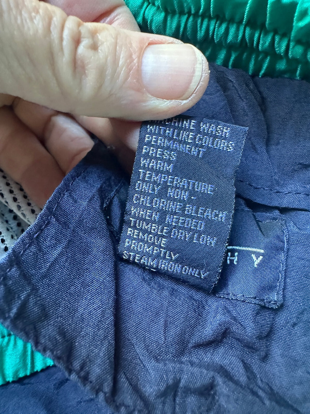 Givenchy Navy Green Swim Trunks Large