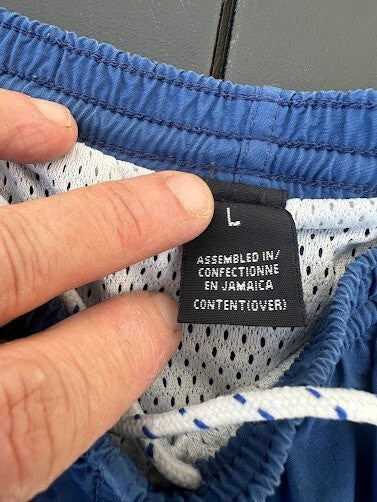 Patagonia Blue Mesh-Lined Swim Trunks L