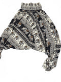 Elephant Print Harem Pants Boho One Size
