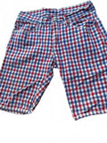 Levi's 504 Plaid Shorts Red White Blue W32