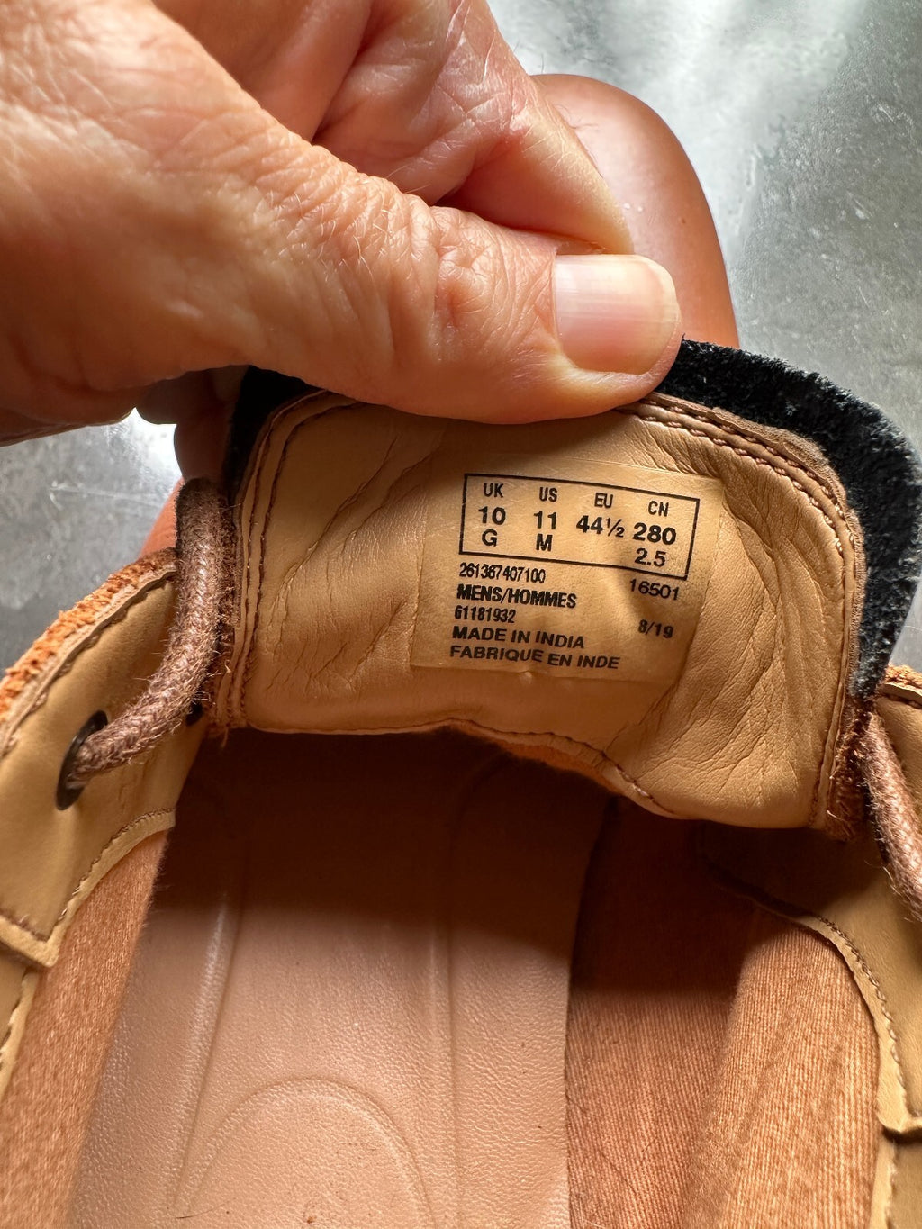 Clarks Men 11 Brown Leather Chukka Boots Made in India
