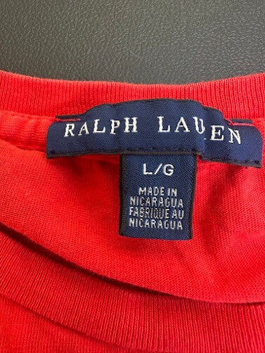 Ralph Lauren Red Pony Logo Tee Large
