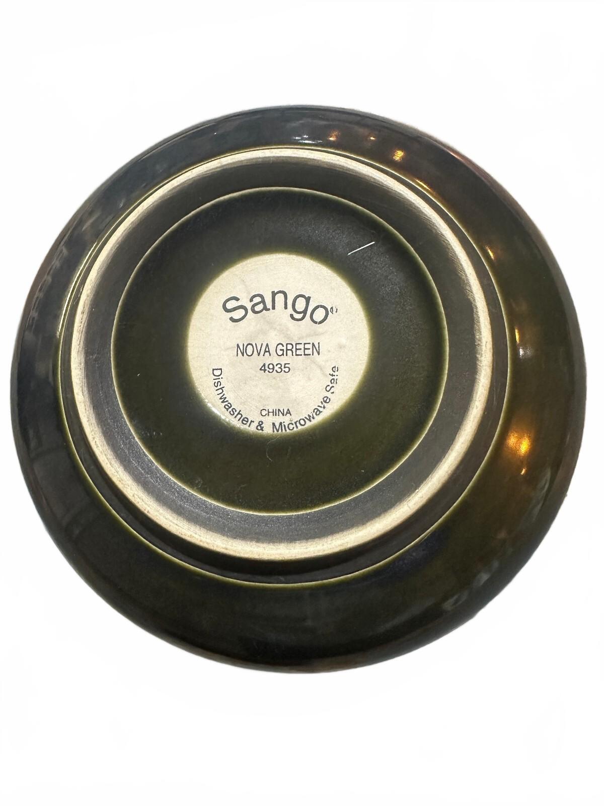 Sango Nova Green 4935 Cereal Soup Bowl 6.25"