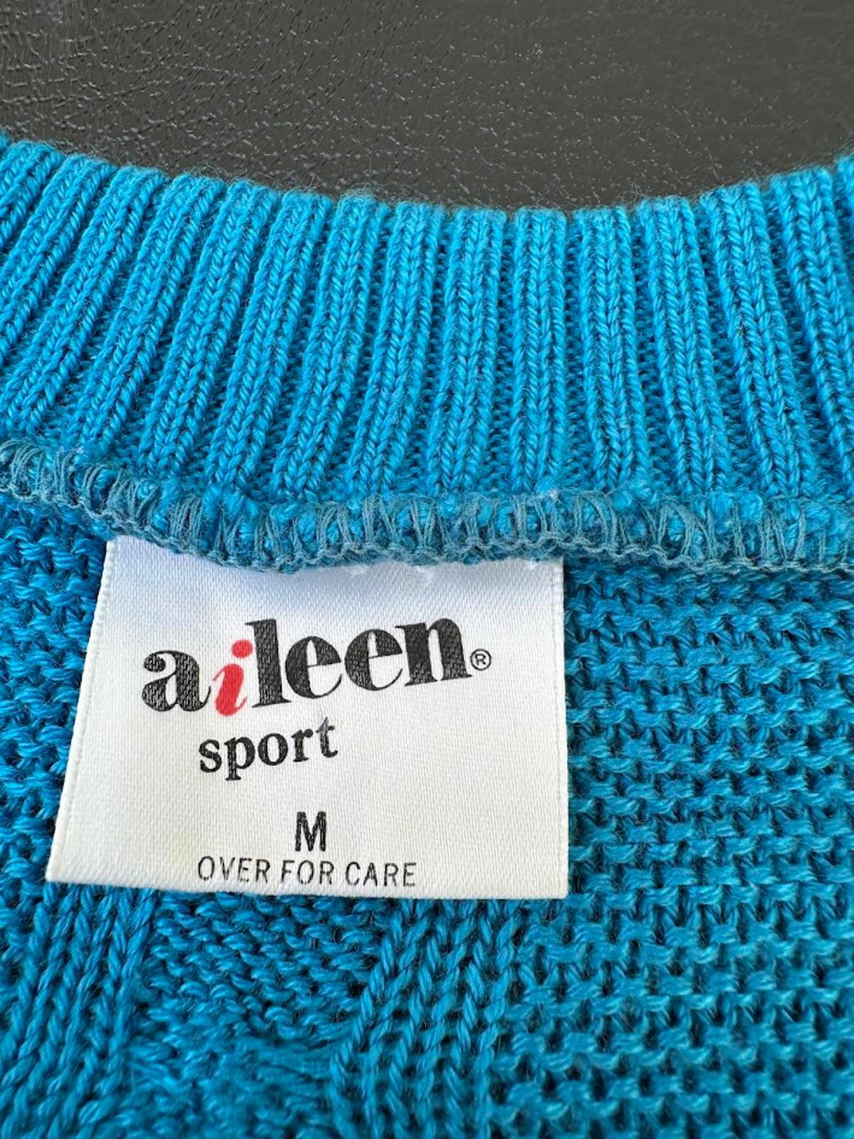 Aileen Sport Cable Knit Cotton Sweater M