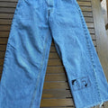 Authentic Levi’s 567 jeans in a loose fit with extra wide leg cut