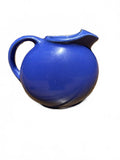 Vintage Cobalt Blue Pottery Pitcher USA 5.5"