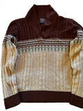 Vintage JCPenney Shawl Collar Cable Knit Sweater M