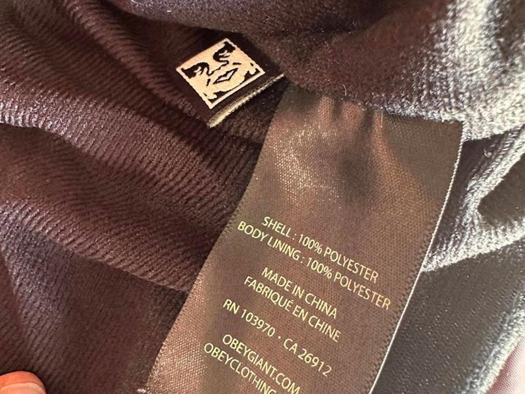 Obey Burgundy Coaches Jacket Small Streetwear