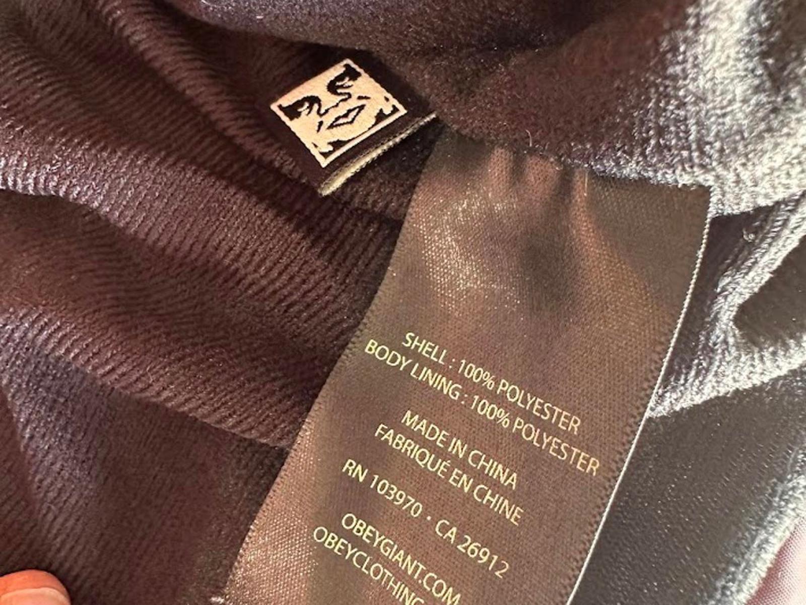 Obey Burgundy Coaches Jacket Small Streetwear