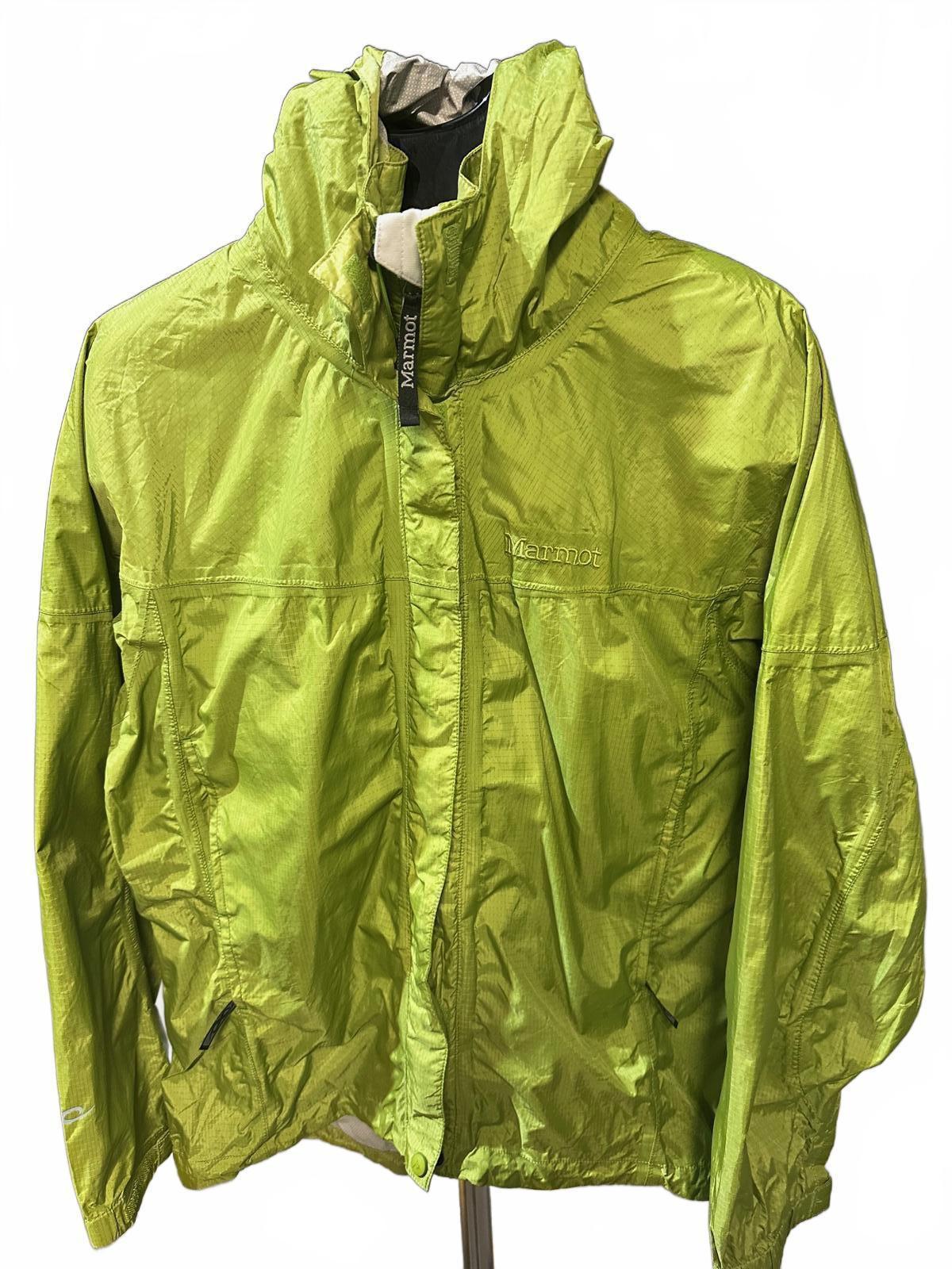 Marmot PreCip Lime Rain Jacket — Women’s Large