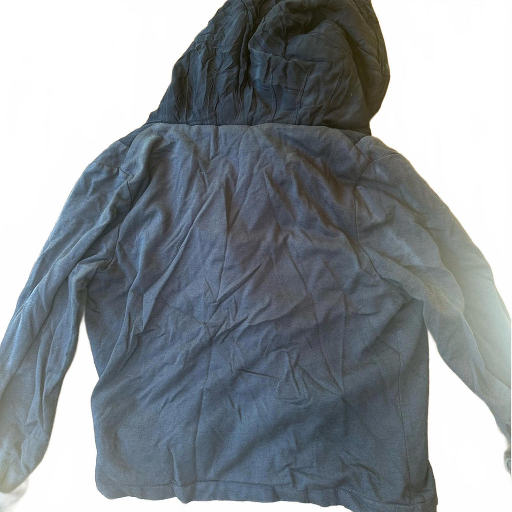 Young Fabulous & Broke Navy Draped Hoodie Jacket Size M