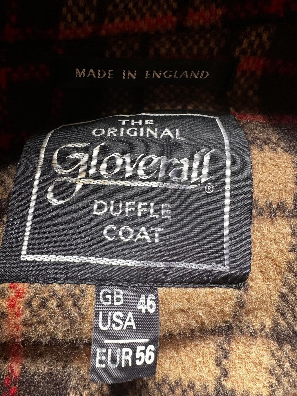 Gloverall “The Original” Camel Wool Duffle Coat MadeEngland