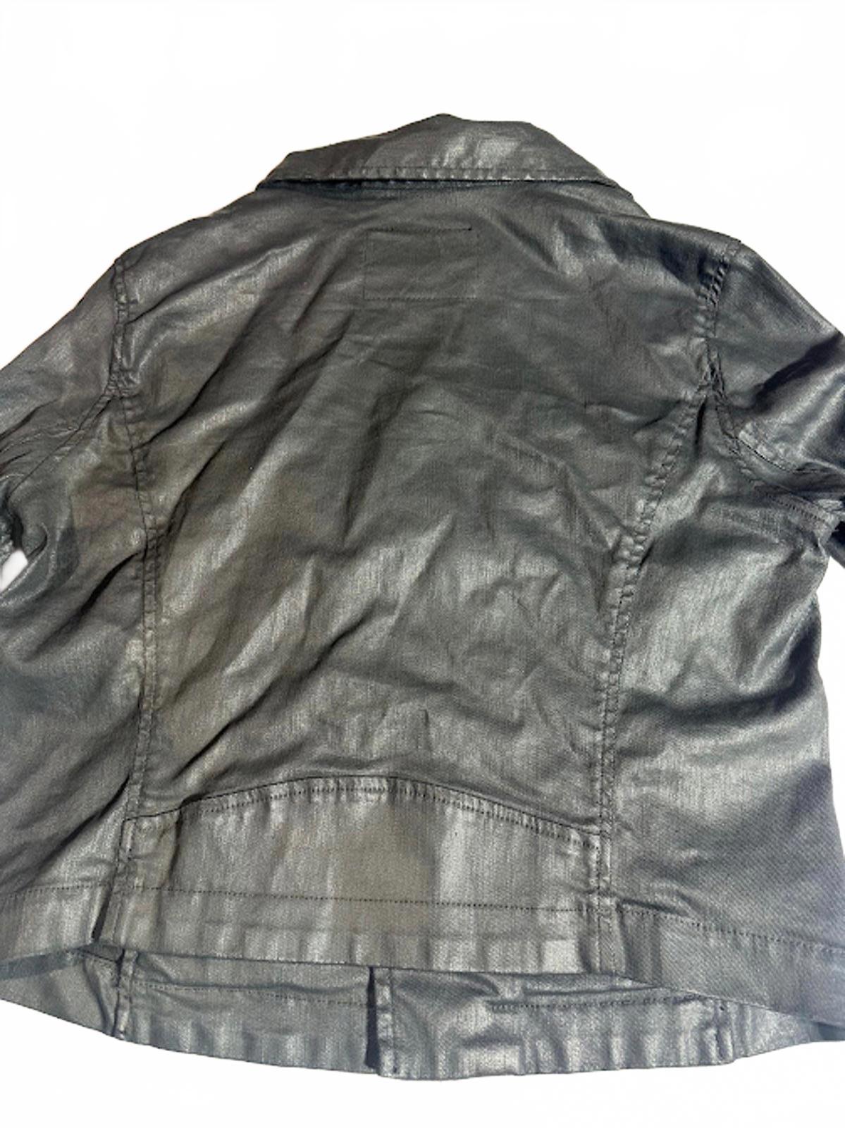 Adriano Goldschmied coated cotton biker-style jacket