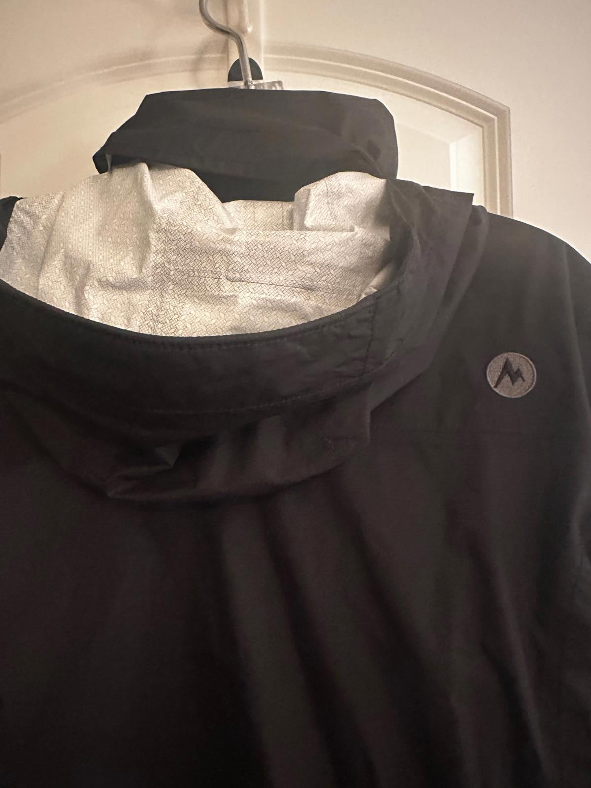 Marmot Black Waterproof Rain Jacket Men’s L Hooded