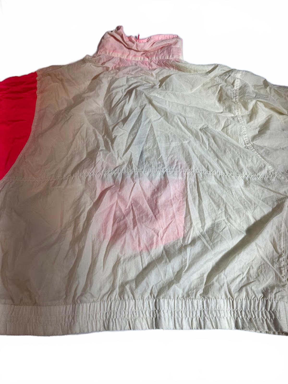 Vintage 90s Neon Anorak Windbreaker Half Zip Jacket
