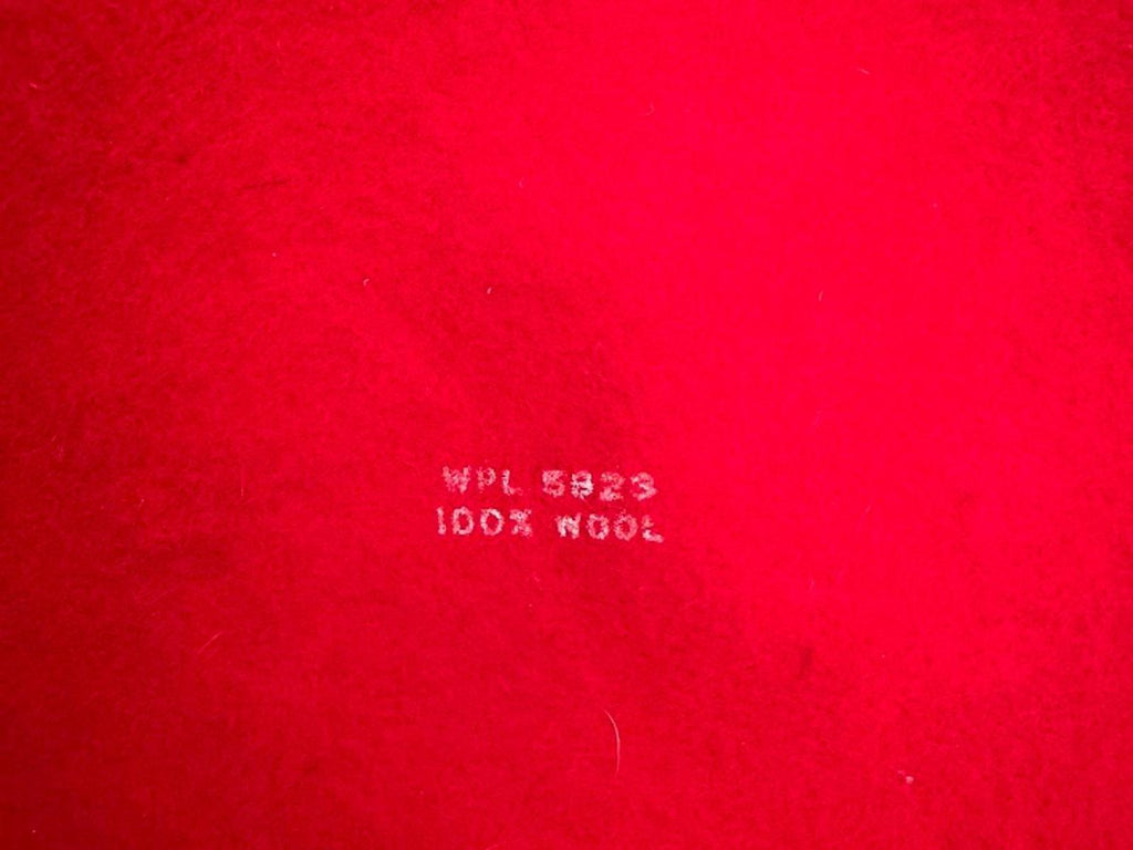 Vintage Red Wool Beret 100% Wool Hat