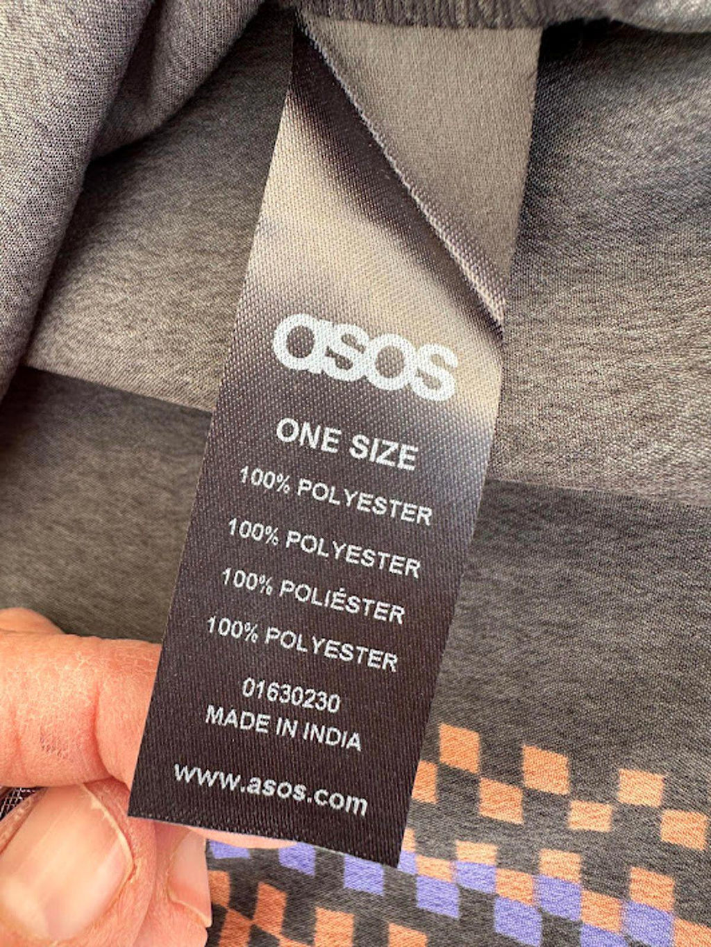 ASOS Tribal Print Poncho Black Multicolor