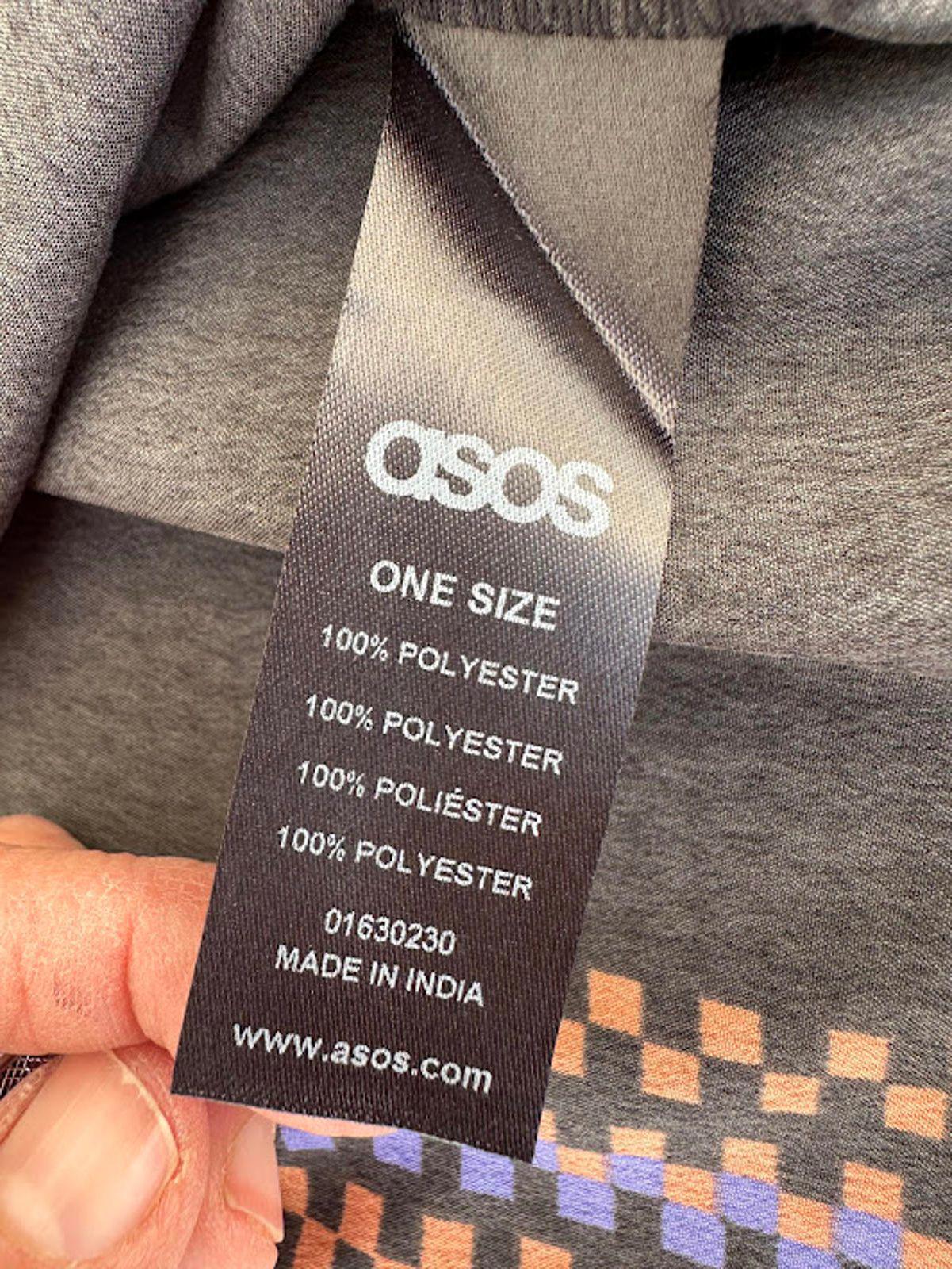 ASOS Tribal Print Poncho Black Multicolor