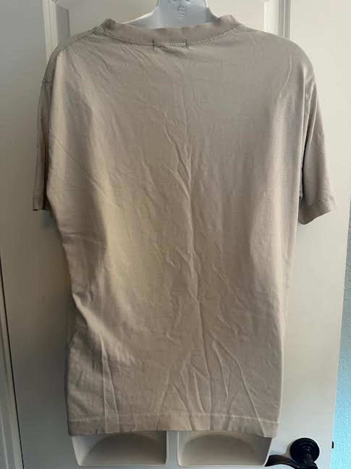 PRADA Beige Graphic Print T-Shirt – Men’s Large