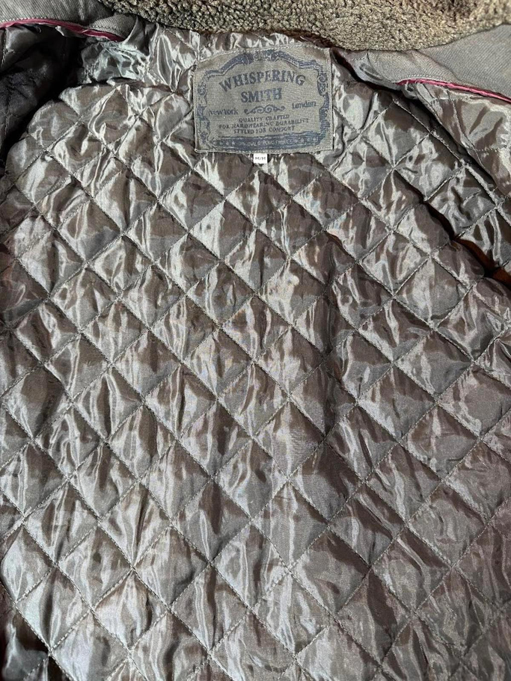 Vintage Whispering Smith Quilted Field Jacket Utility Coat