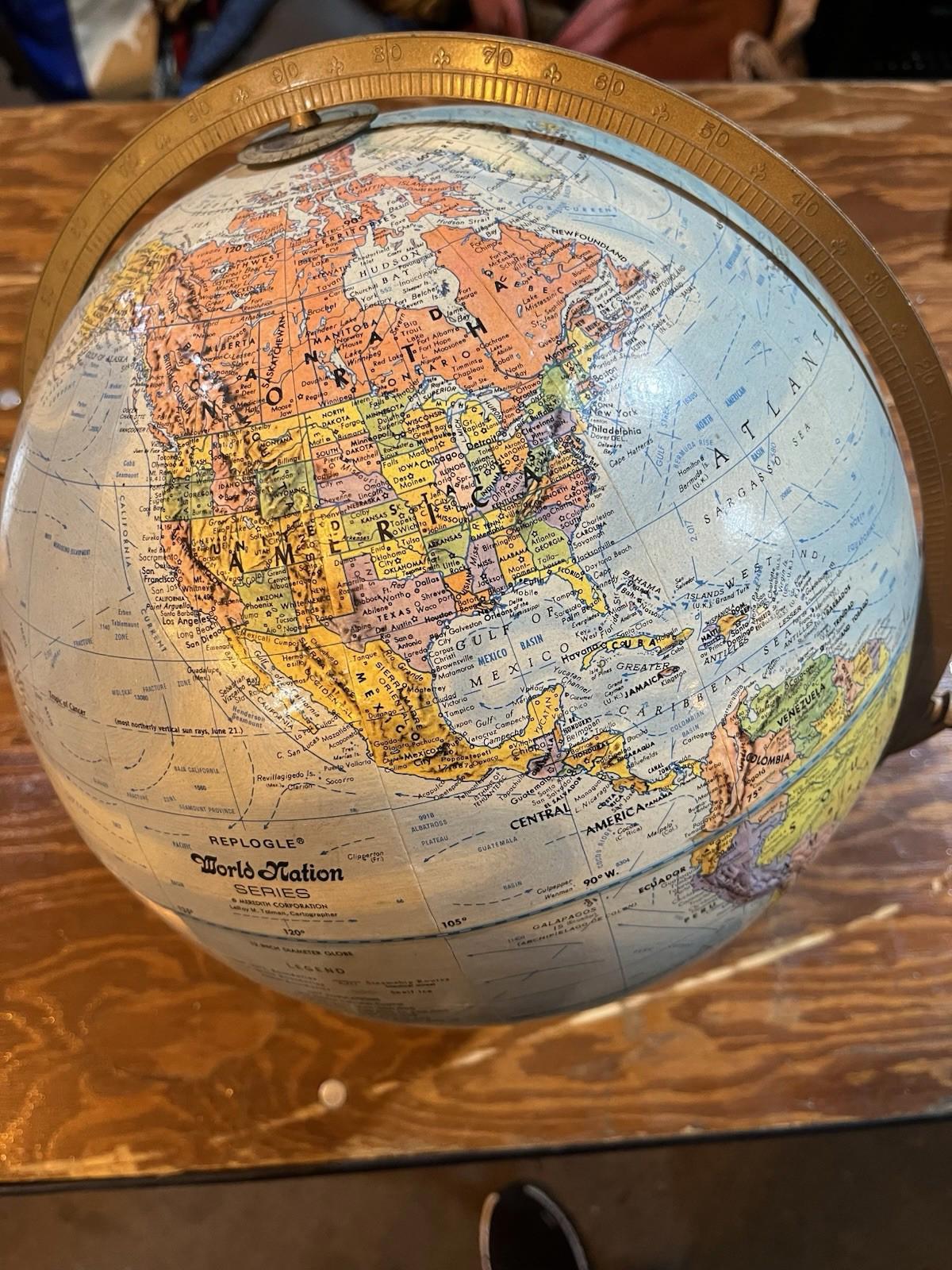 Replogle World Nation Series 12” diameter Globe Made in USA