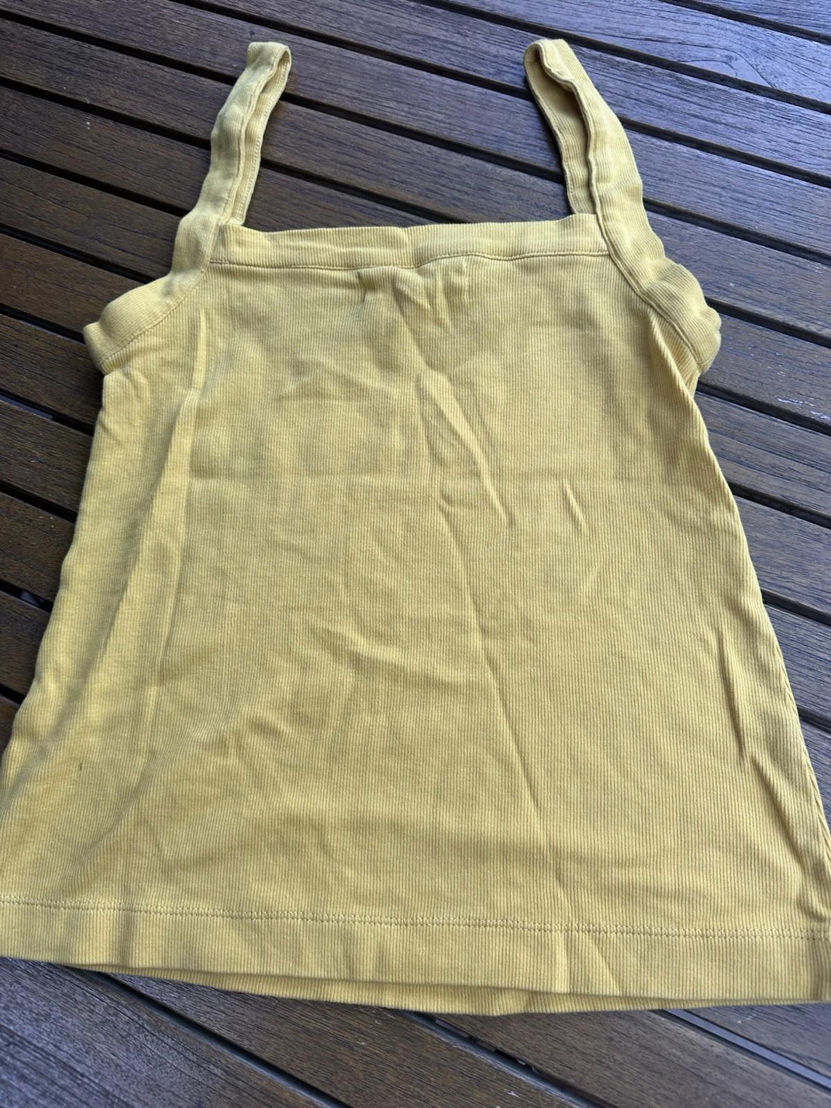 All That Remains Ribbed Yellow Tank Top – Size 12 – Limited Edition
