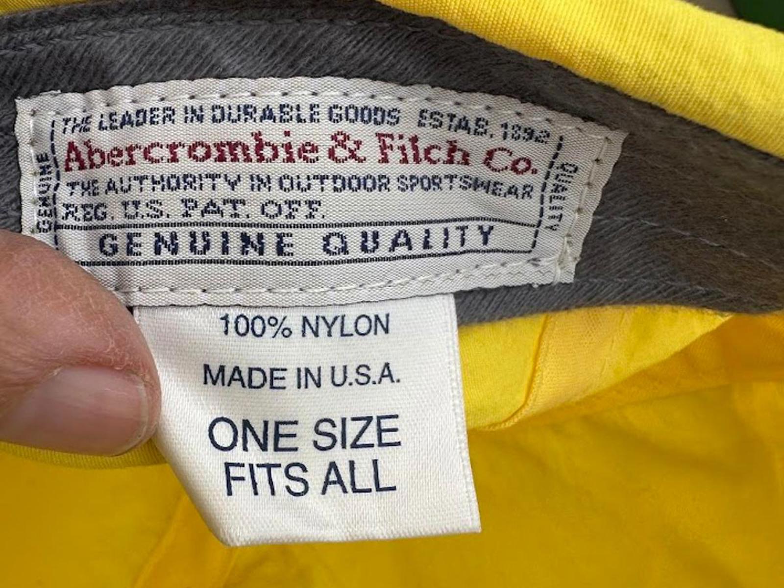 Abercrombie Performance Yellow Hat USA Made
