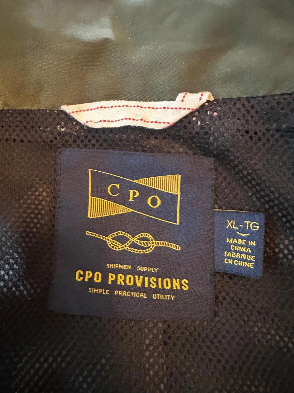 CPO Provisions Olive Hooded Field Jacket XL