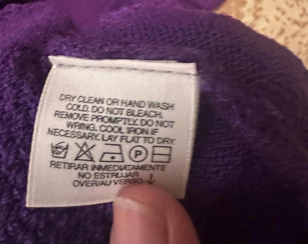 Purple Liz Claiborne Knit Sweater Dress Medium