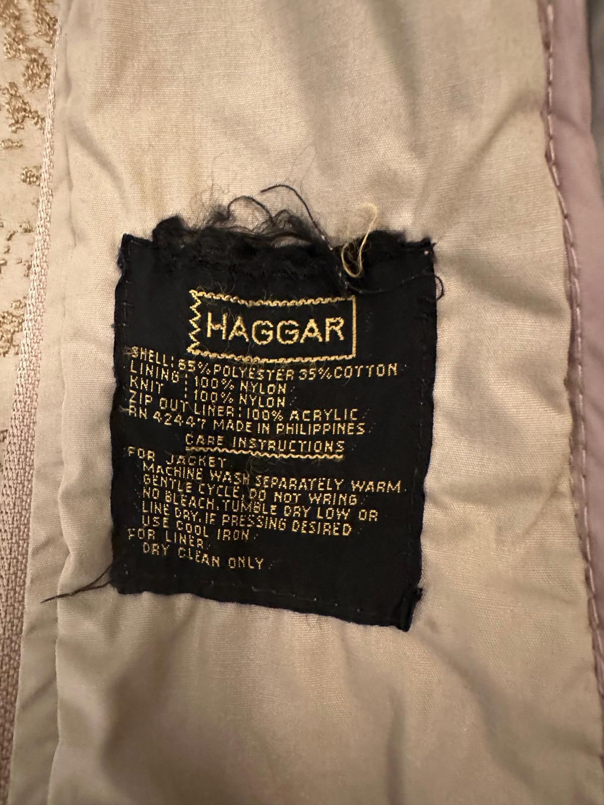Vintage Haggar Tan Bomber Jacket Men M