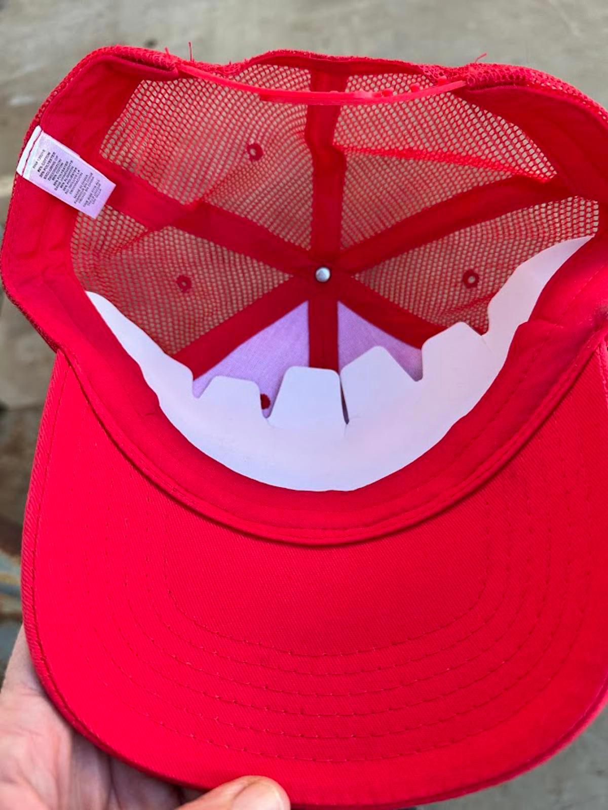 Budweiser Red Mesh Trucker Hat Snapback