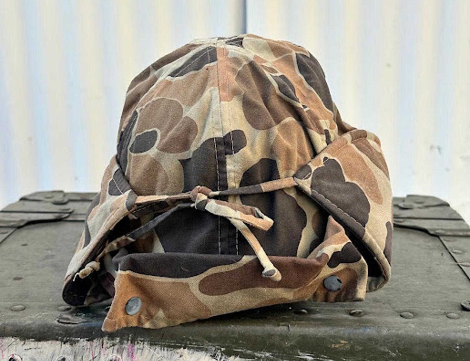 Vintage Columbia Camo Ear Flap Hunting Cap