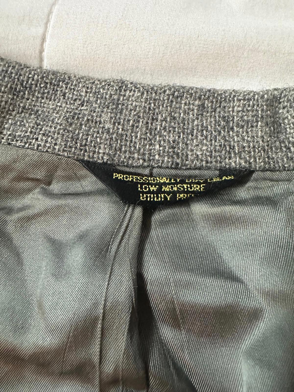 Vintage Rams Head Grodins Gray Wool Blazer 40R