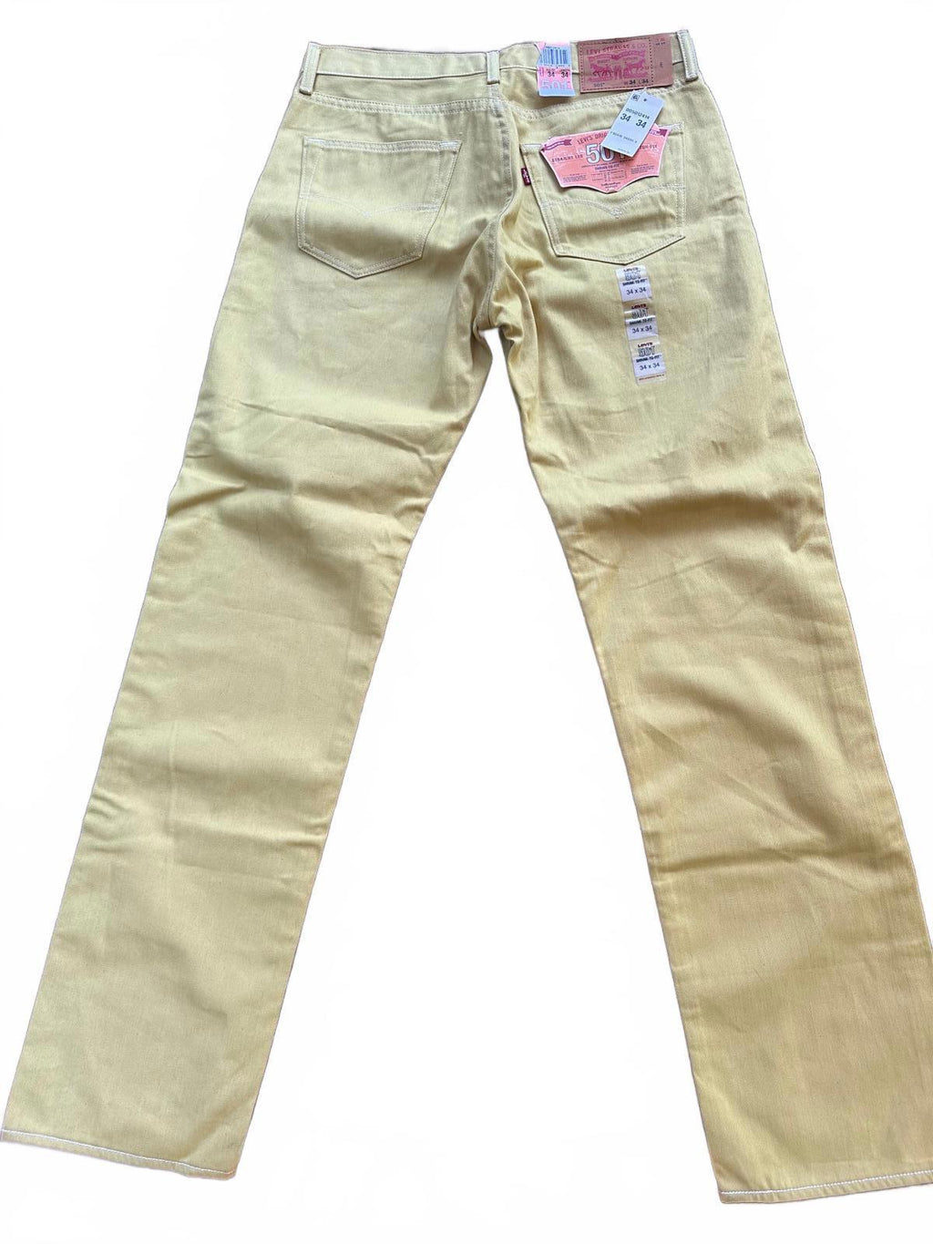 Levi’s 501 Shrink-to-Fit Jeans Mustard Yellow 34x34 – NWT