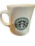 Vintage Diner Style STARBUCKS Siren Mermaid Logo Thick Tapered Mug Two Sided
