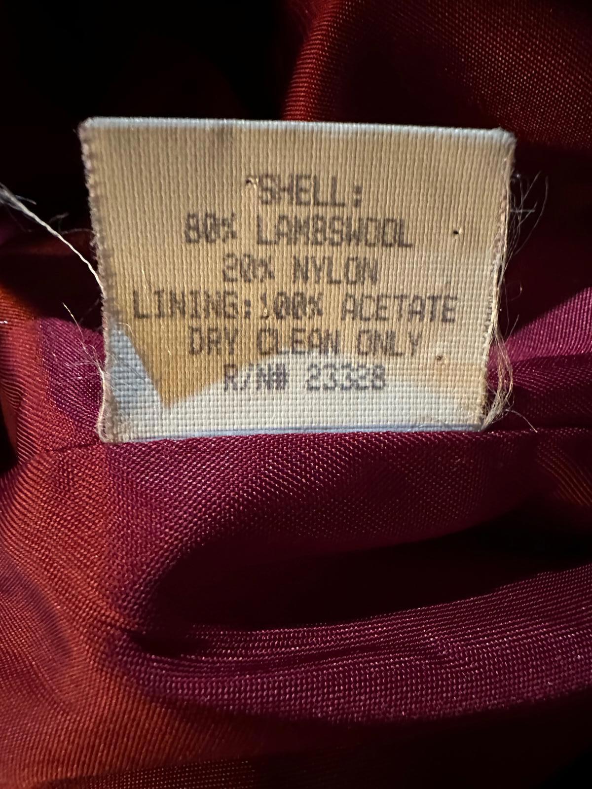 Kristen Blake Red Wool Peacoat Women’s Size 6