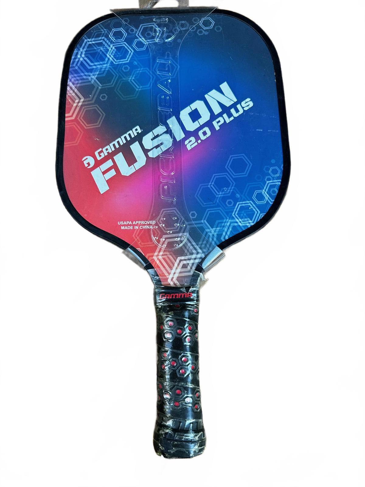 Gamma Fusion 2.0 Plus Pickleball Paddle Poly Honeycomb Core 8.0 oz USAPA Approve