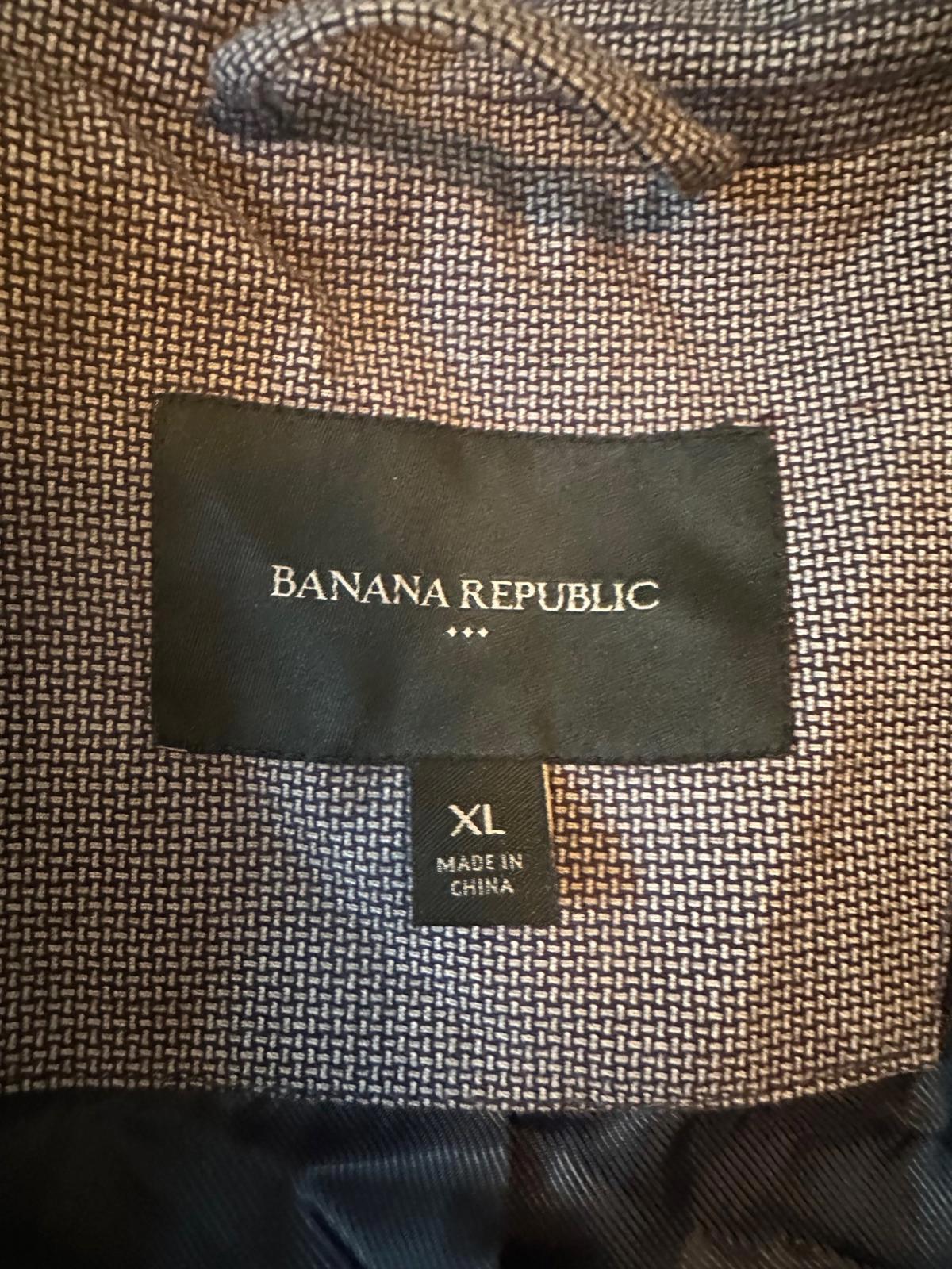 Banana Republic Men’s Brown Overcoat XL Light Wool Blend