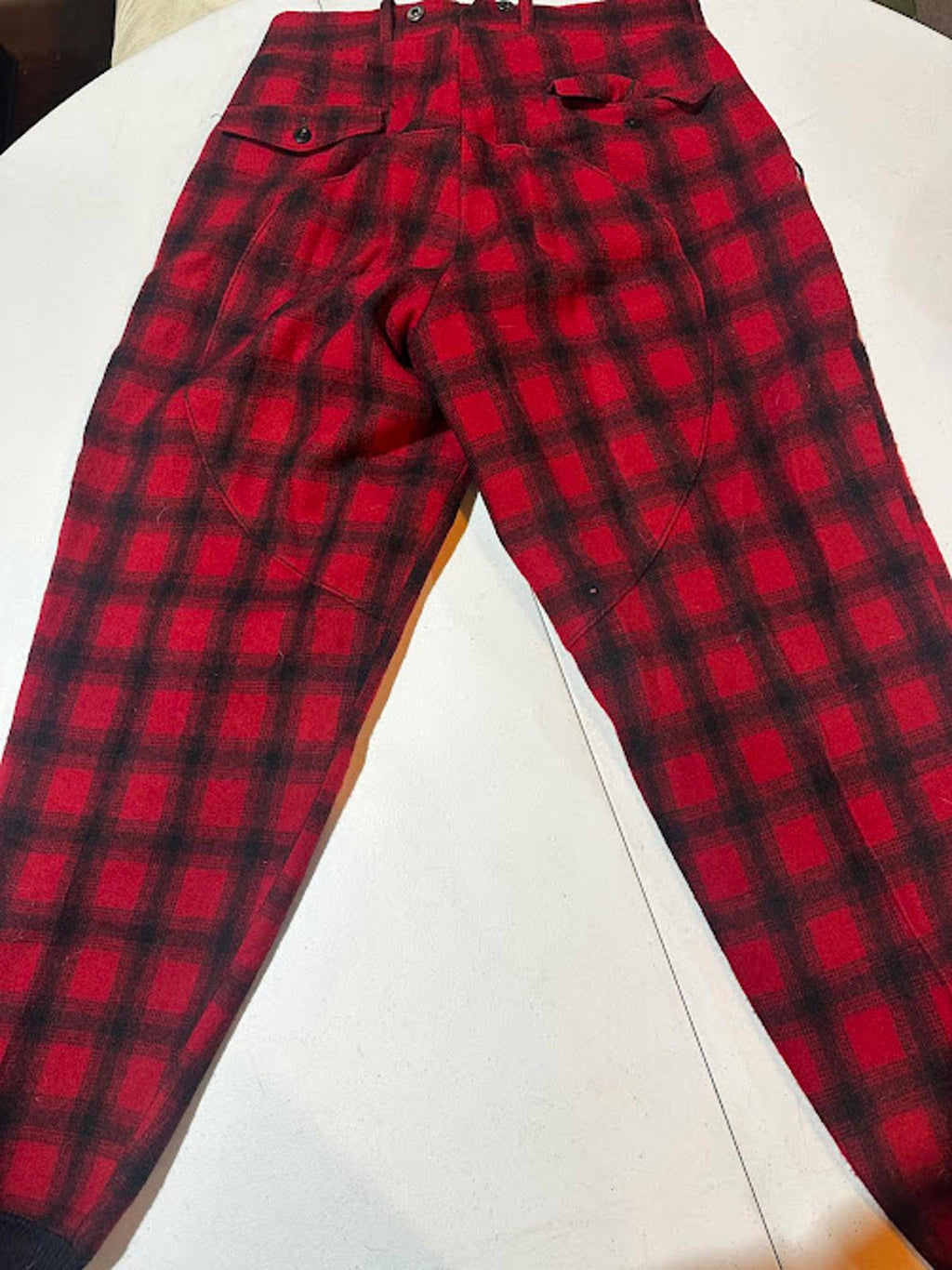 Vintage Woolrich Red Plaid Wool Hunting Pants USA
