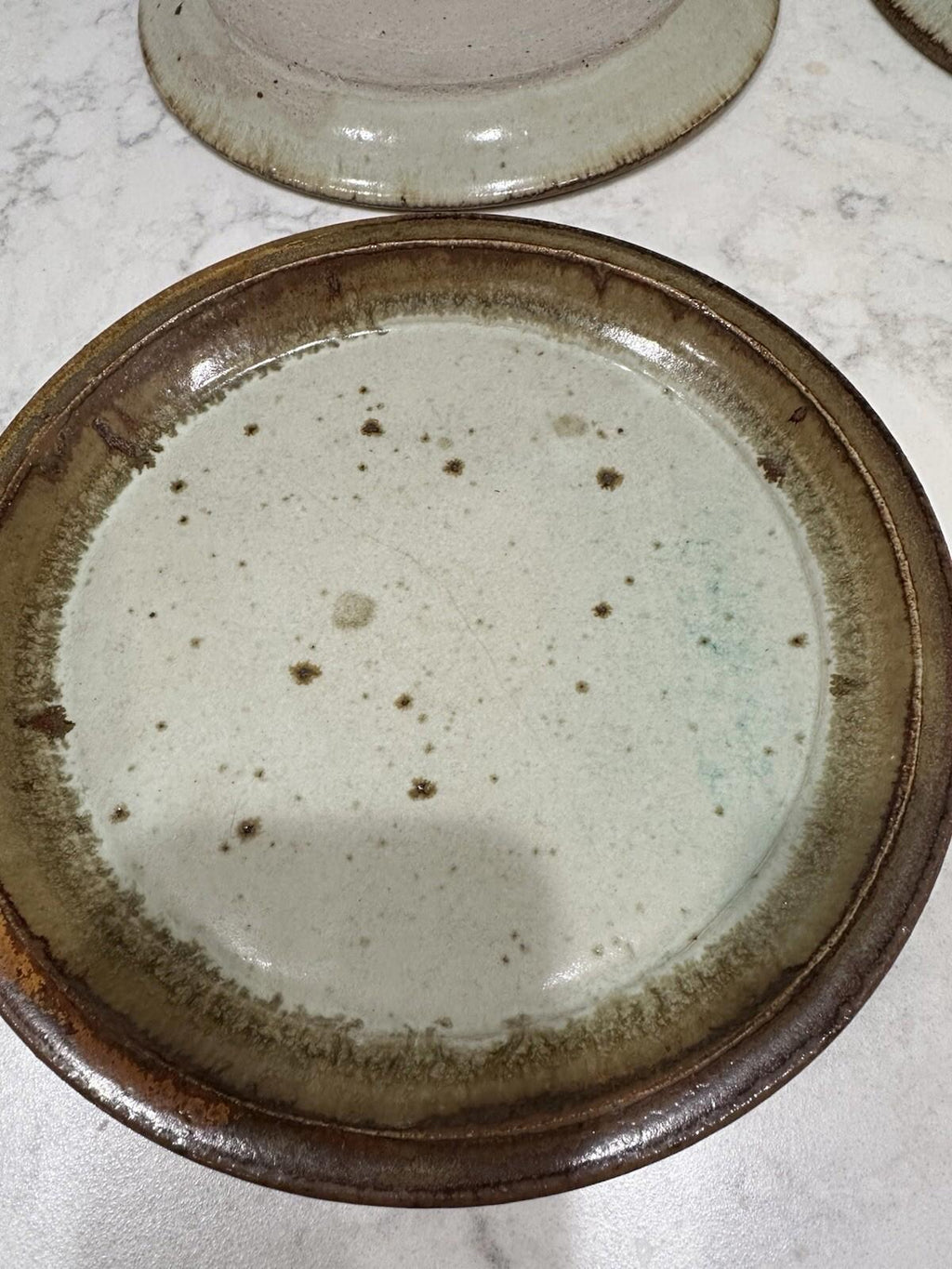 4 Rustic Pottery Dessert Plates