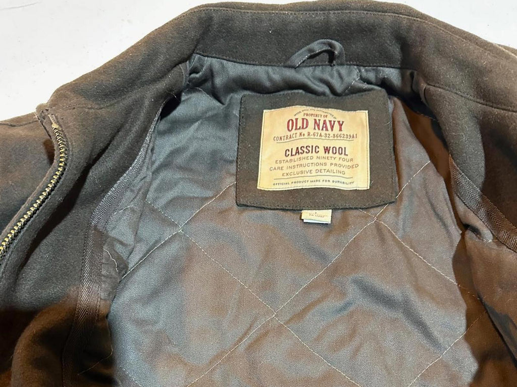 Old Navy Classic Wool Blend Jacket Men L Zip Lined