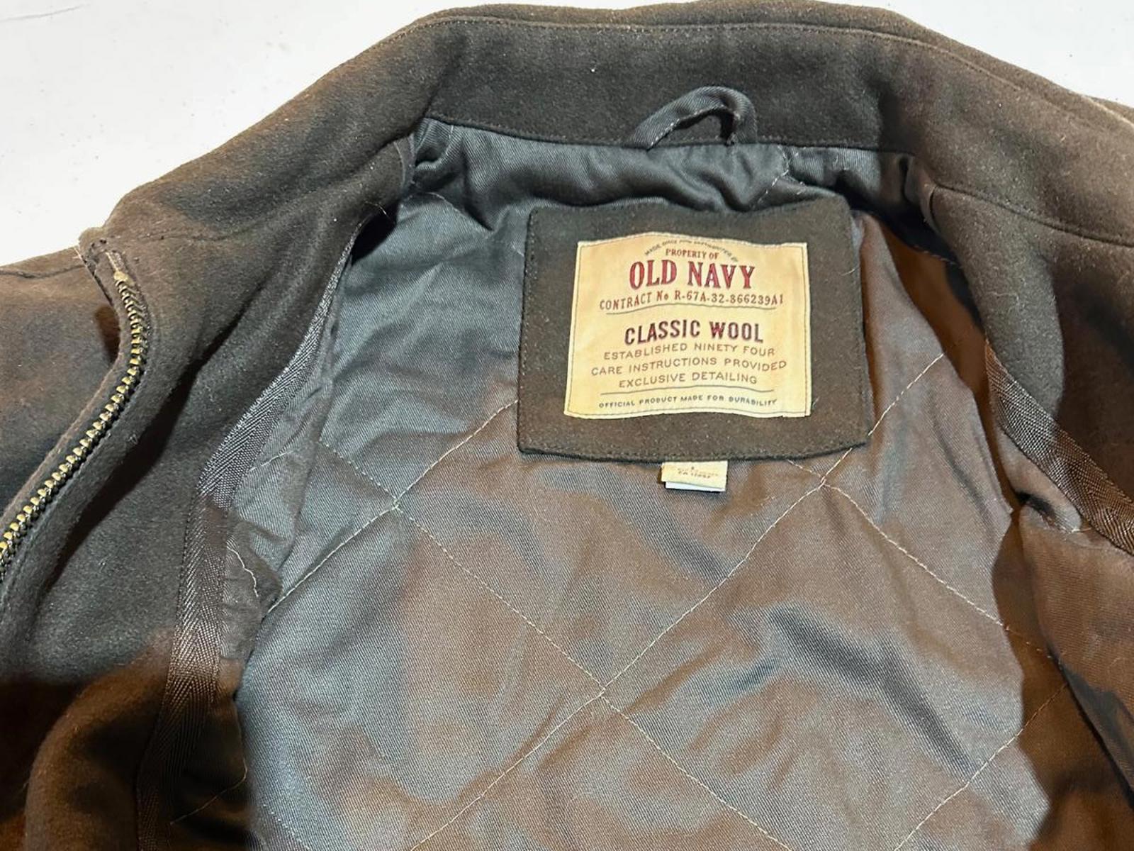Old Navy Classic Wool Blend Jacket Men L Zip Lined