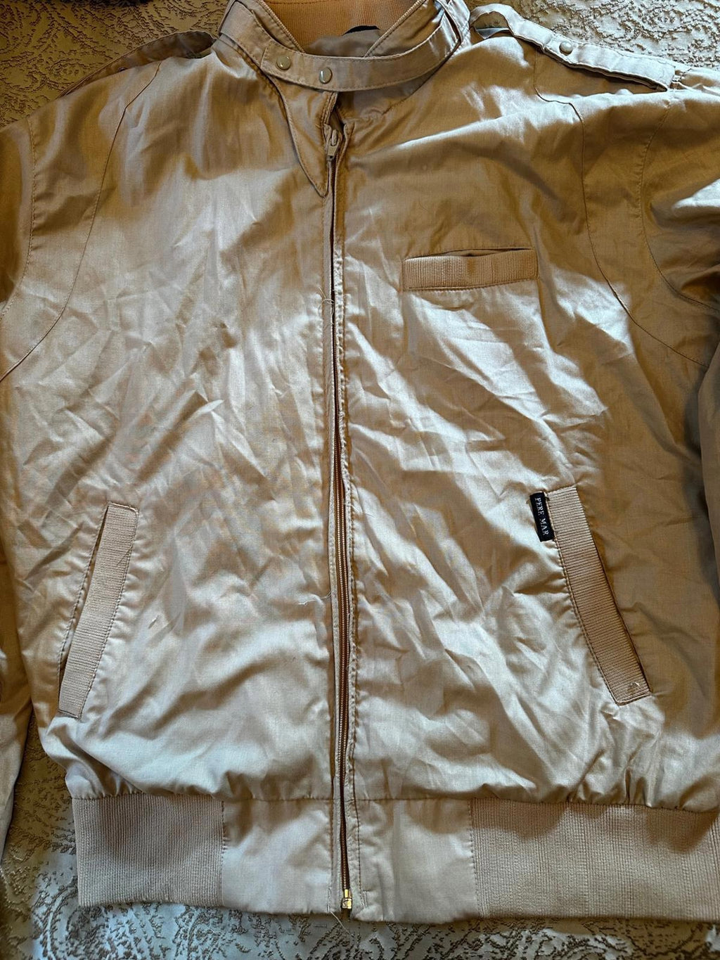 Pere Mar Tan Bomber Jacket Made in Korea Size L